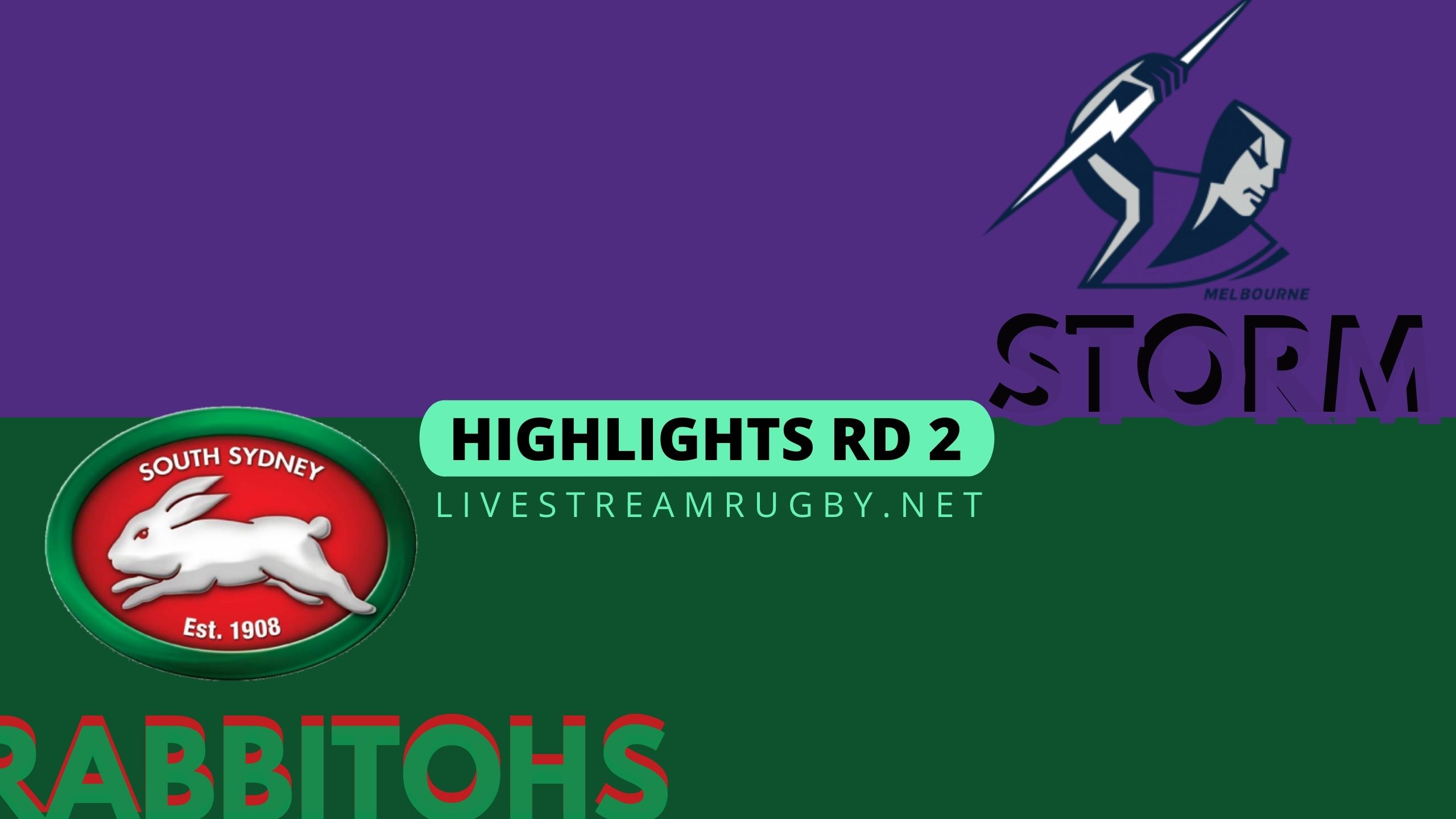 Storm Vs Rabbitohs Highlights 2022 NRL Rugby Rd 2