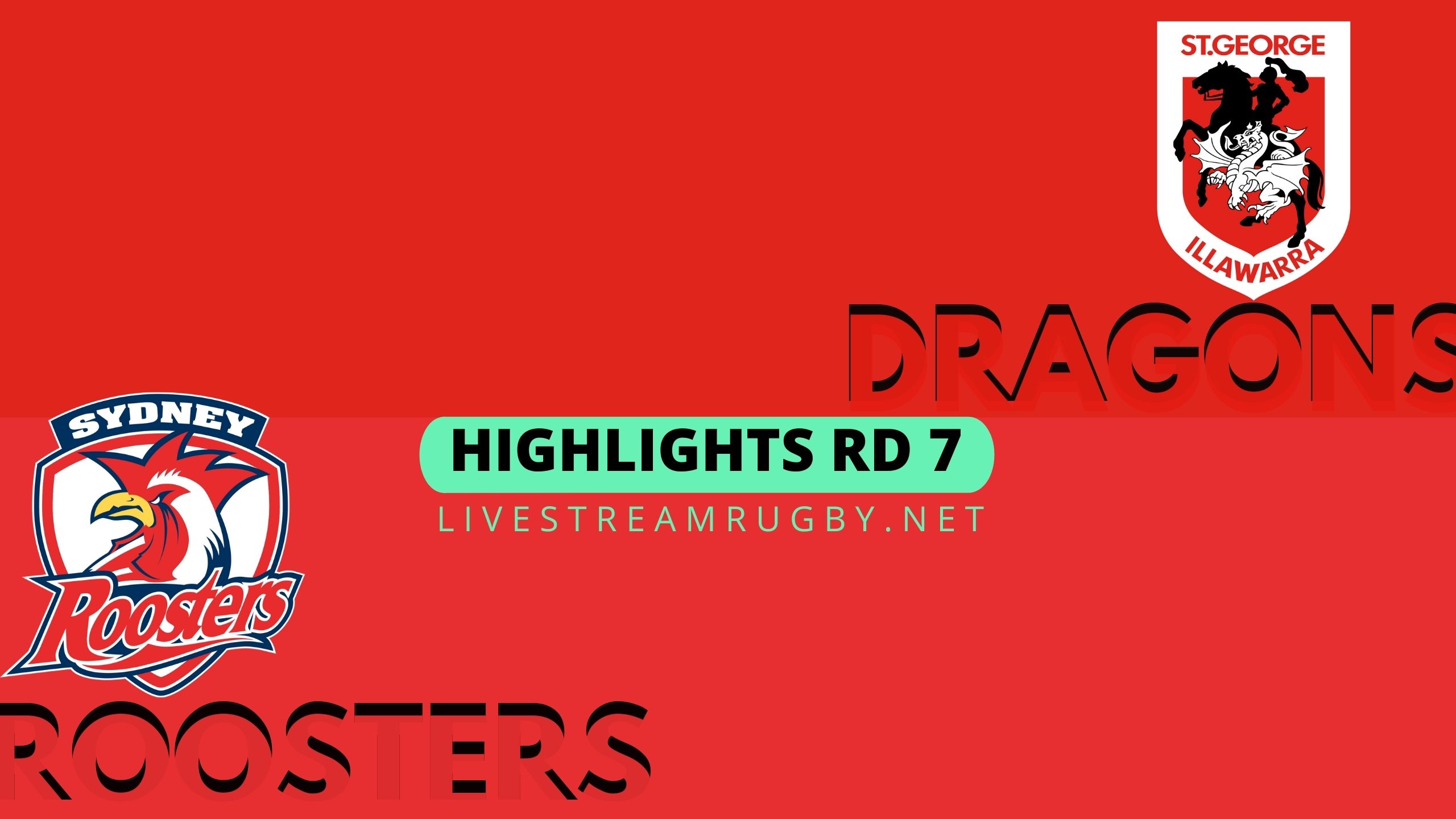 Dragons Vs Roosters Highlights 2022 Rd 7 NRL Rugby