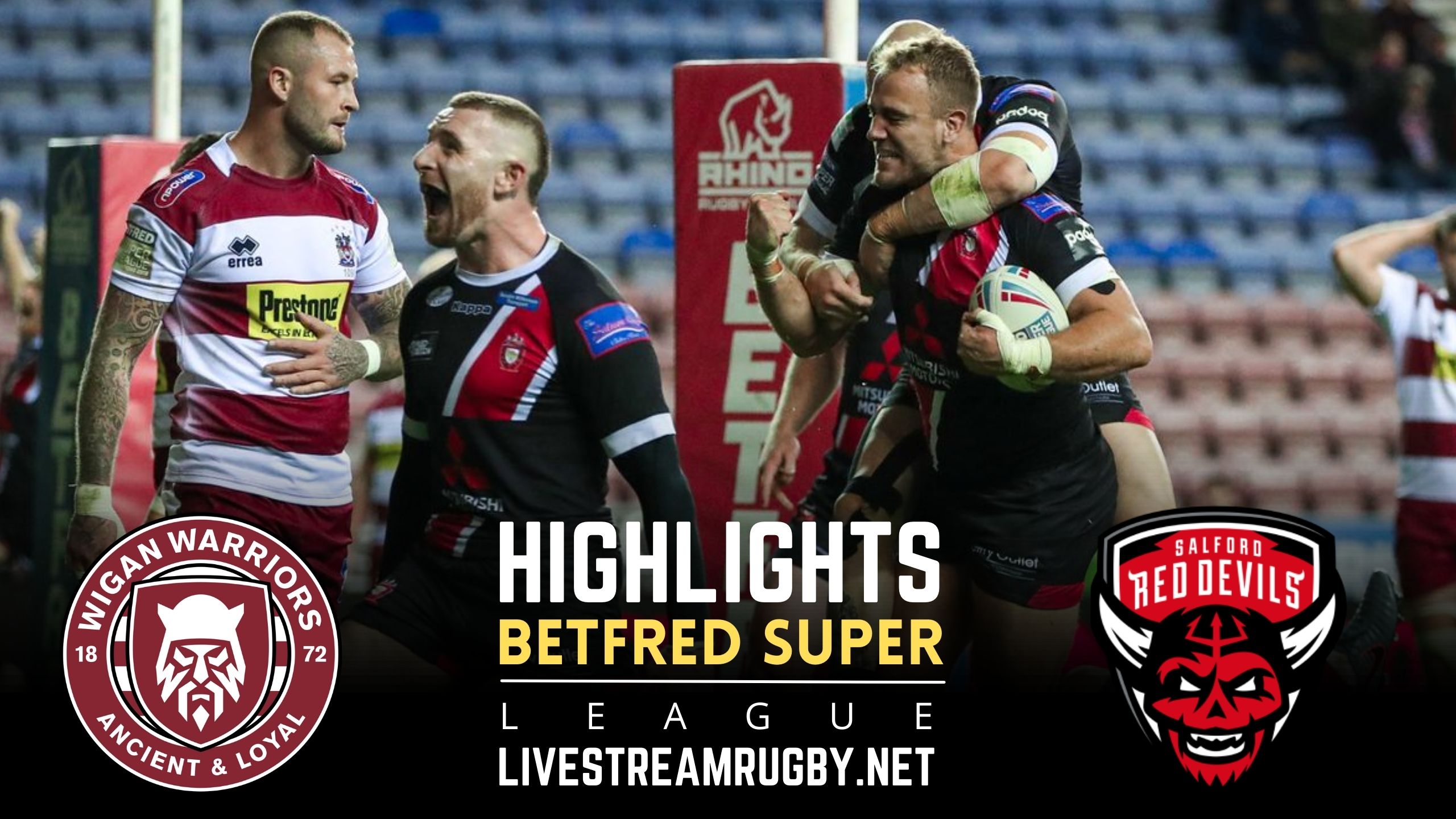 Wigan Warriors Vs Salford Red Devils Rd 10 Highlights 2022