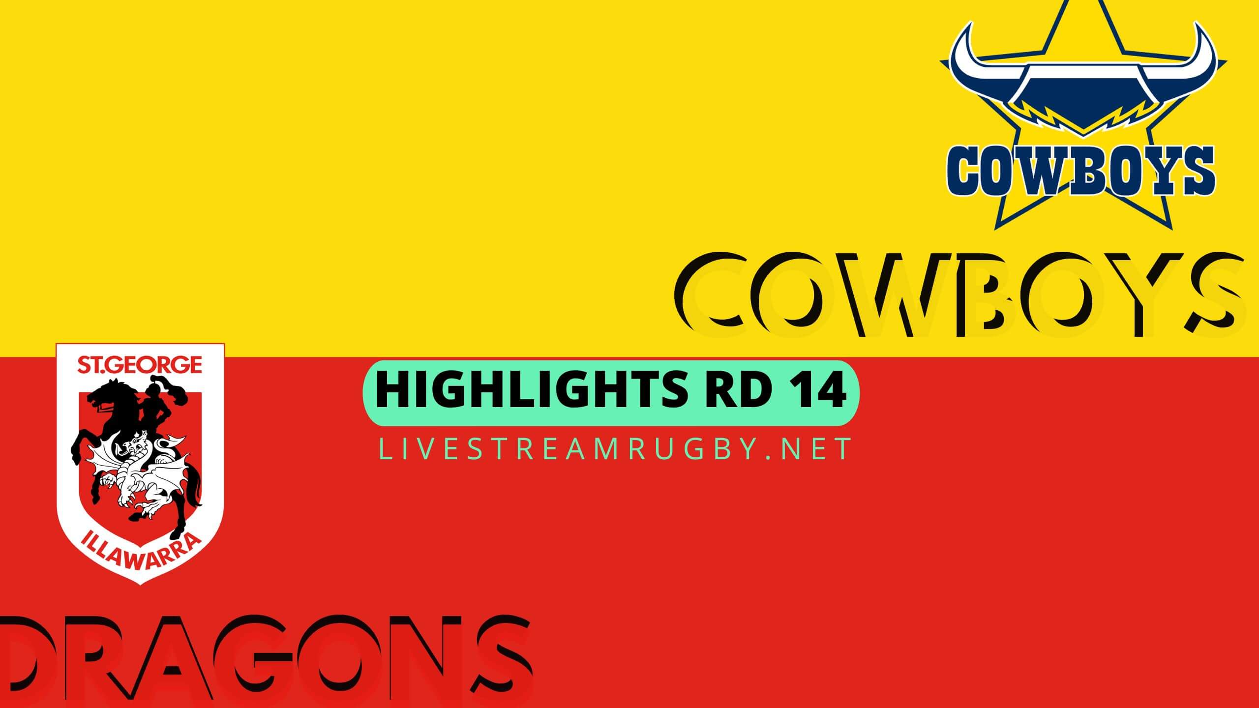 Cowboys Vs Dragons Highlights 2022 Rd 14 NRL Rugby