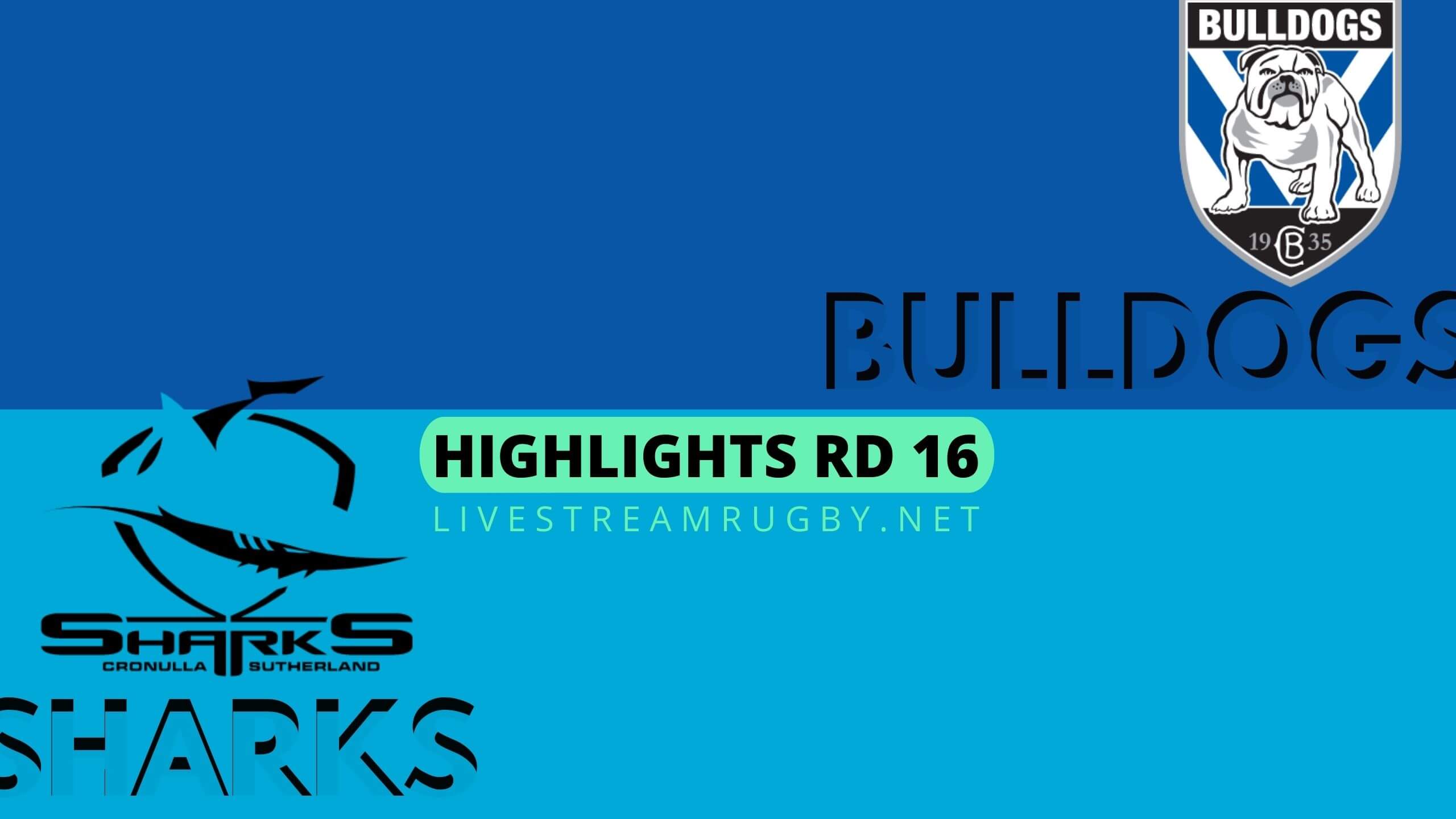Bulldogs Vs Sharks Highlights 2022 Rd 16 NRL Rugby