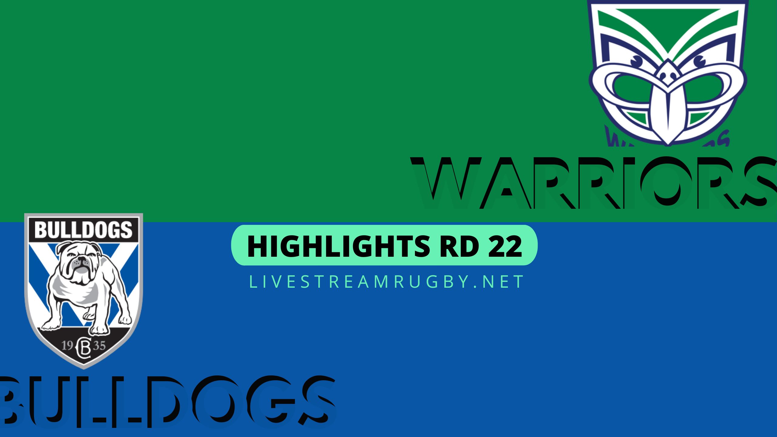 Warriors Vs Bulldogs Highlights 2022 Rd 22 NRL Rugby