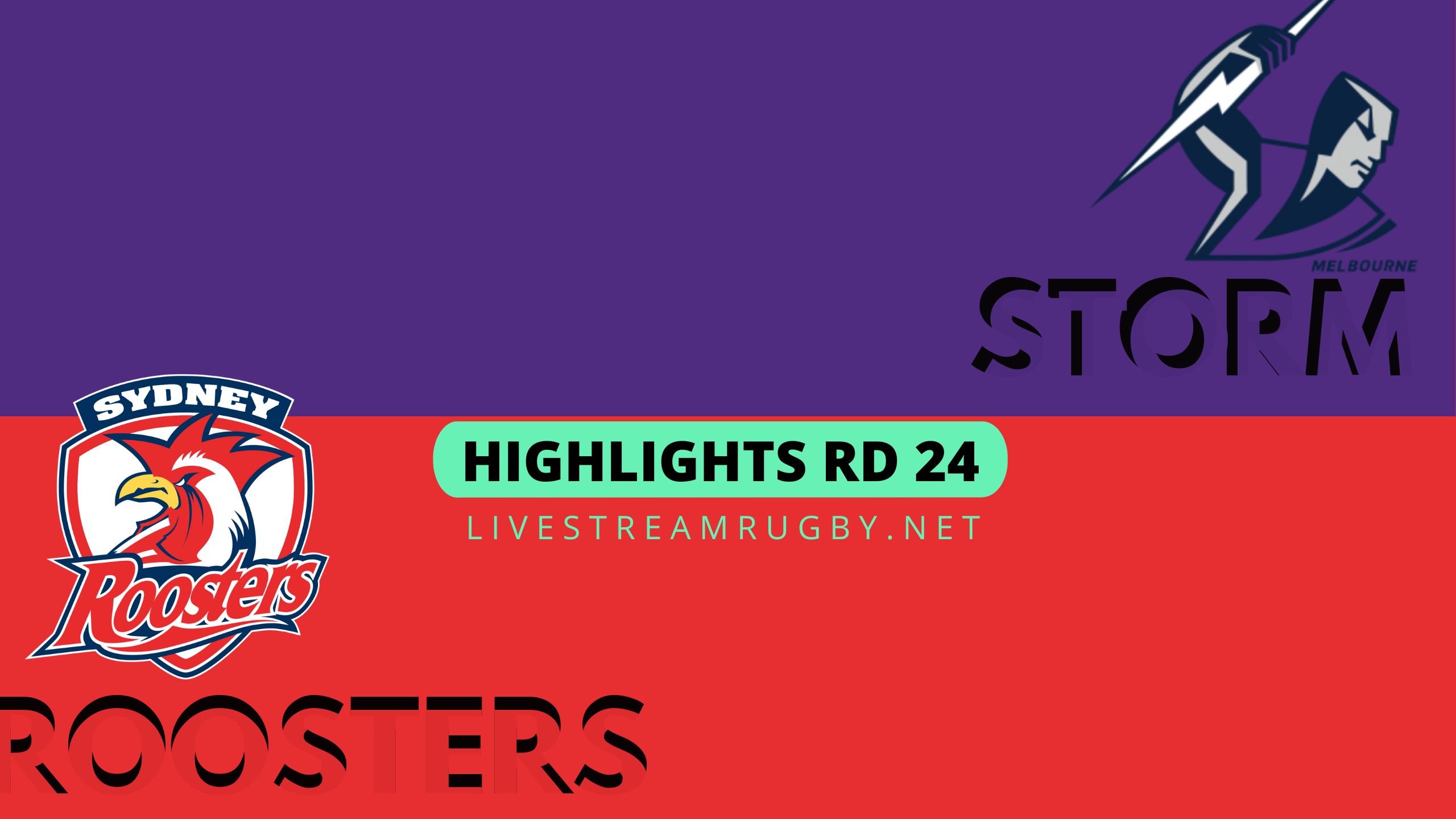 Storm Vs Roosters Highlights 2022 Rd 24 NRL Rugby
