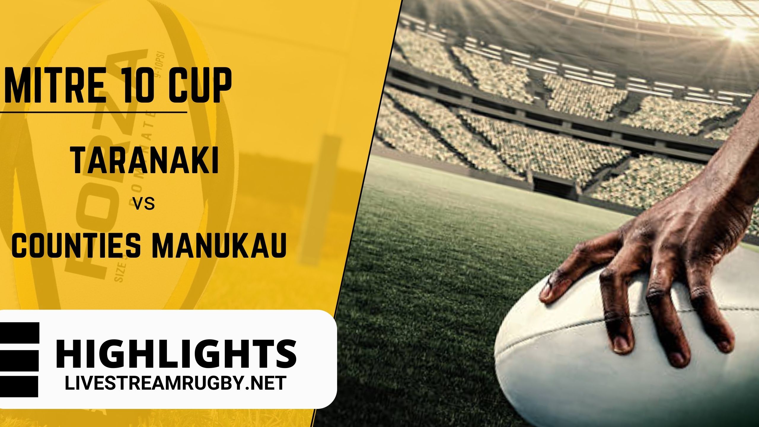 Taranaki Vs Counties Manukau 2022 Highlights Rd 7 Mitre 10 Cup