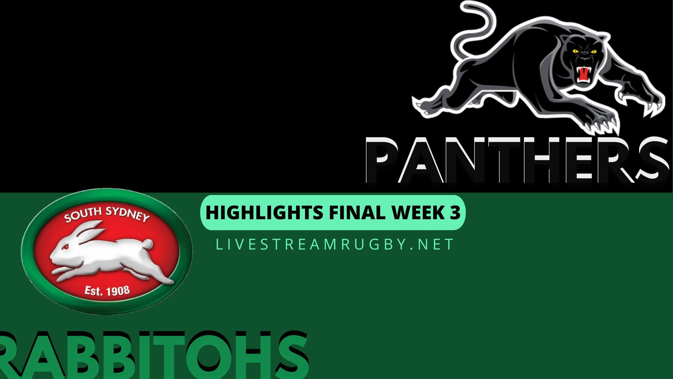 Panthers Vs Rabbitohs Highlights 2022 Final Week 3 NRL Rugby